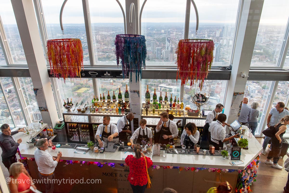 Enjoy drinks with a view at the top of The Shard