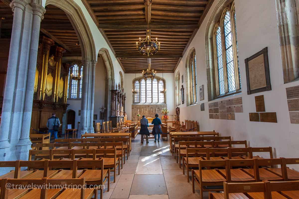 Inside the Chapel of St Peter ad Vincula