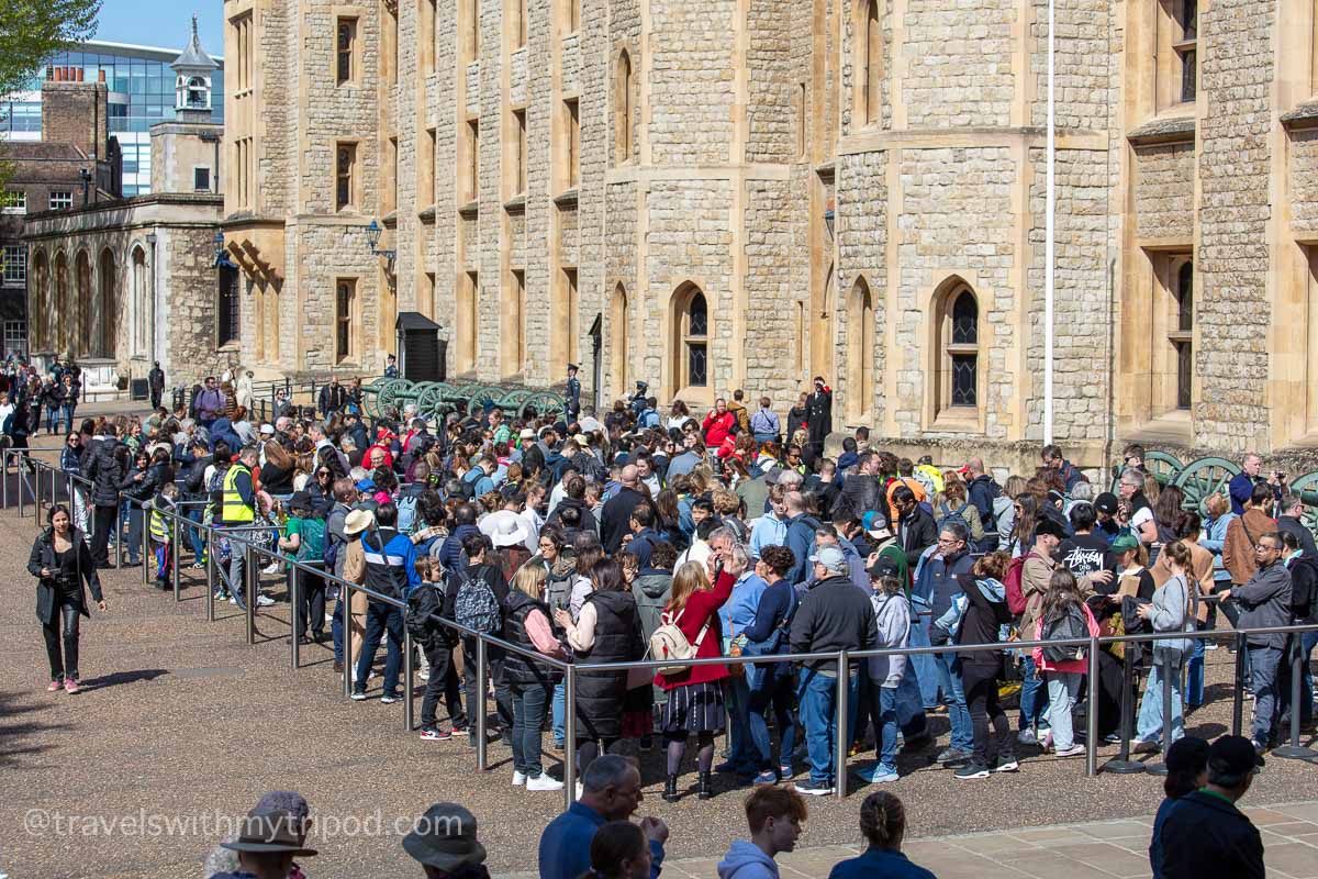 The queues for the Crown Jewels can be rather long