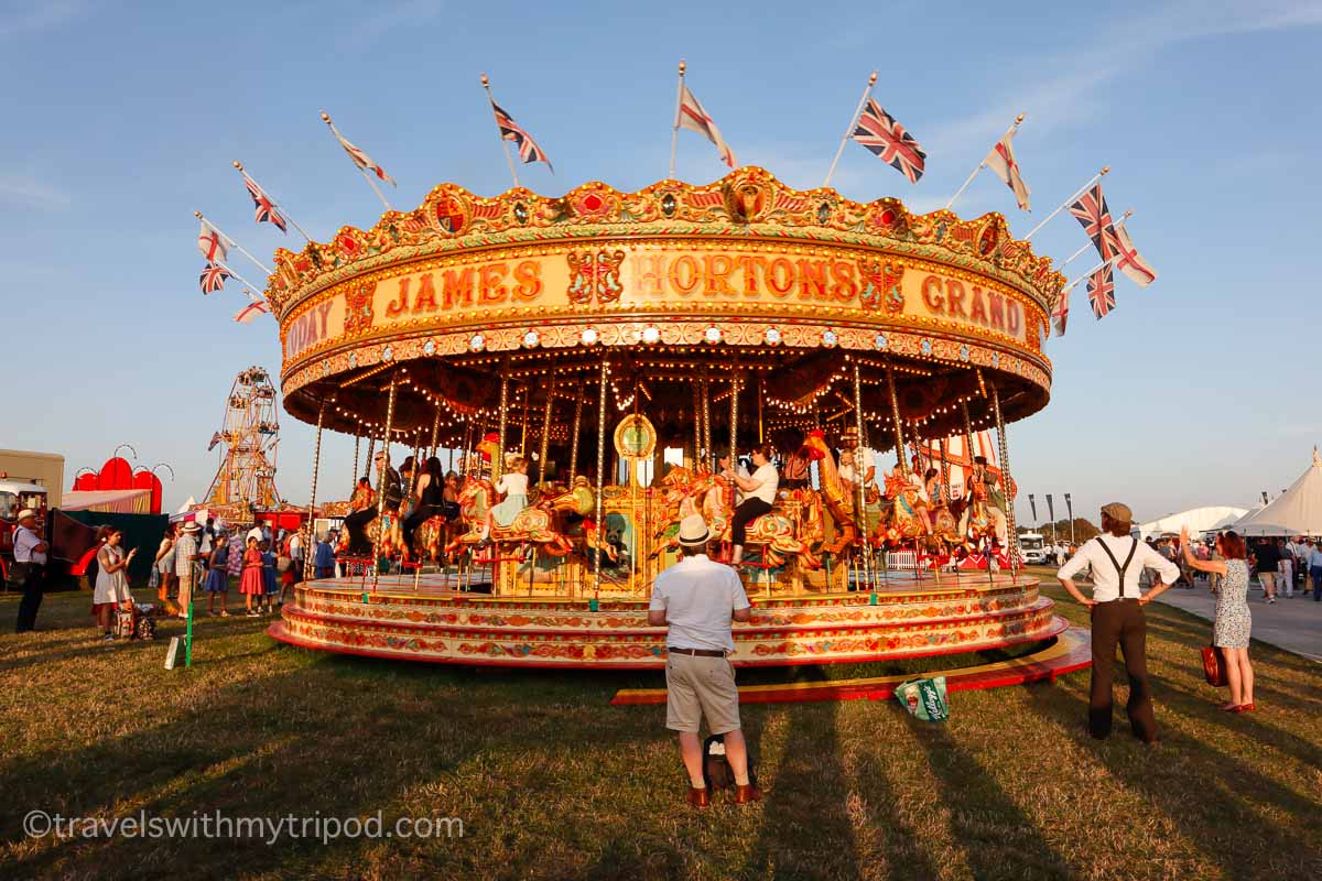 Fairground ride Over the Road at Goodwood Revival