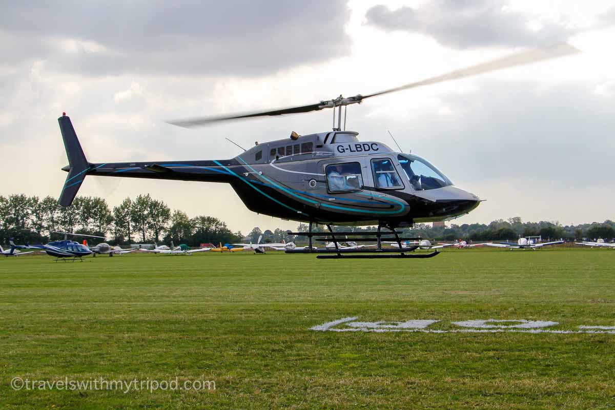 Helicopter flight over Goodwood Revival