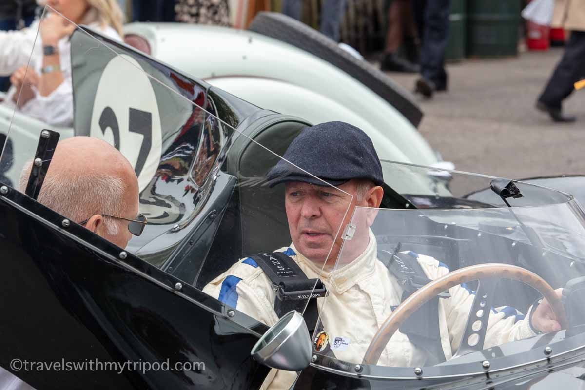 Martin Brundle in Jaguar D-Type at Goodwood Revival