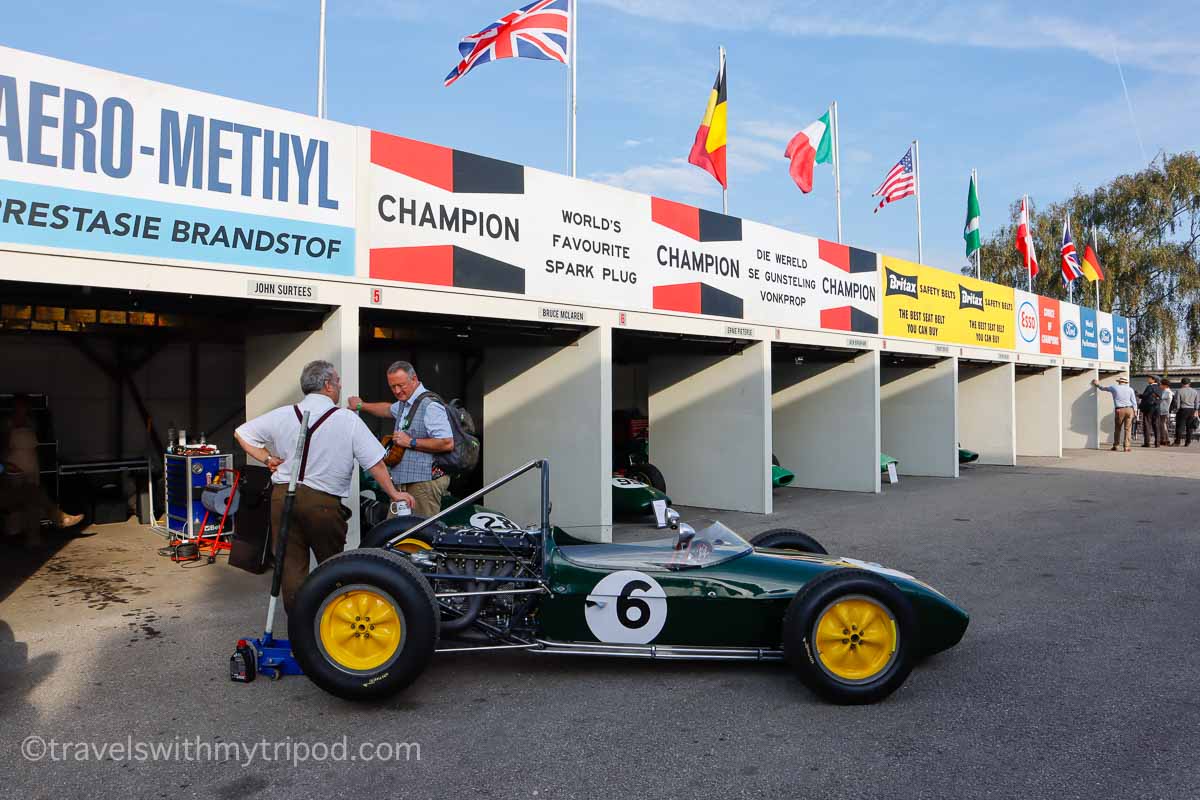 Paddock area at Goodwood Revival