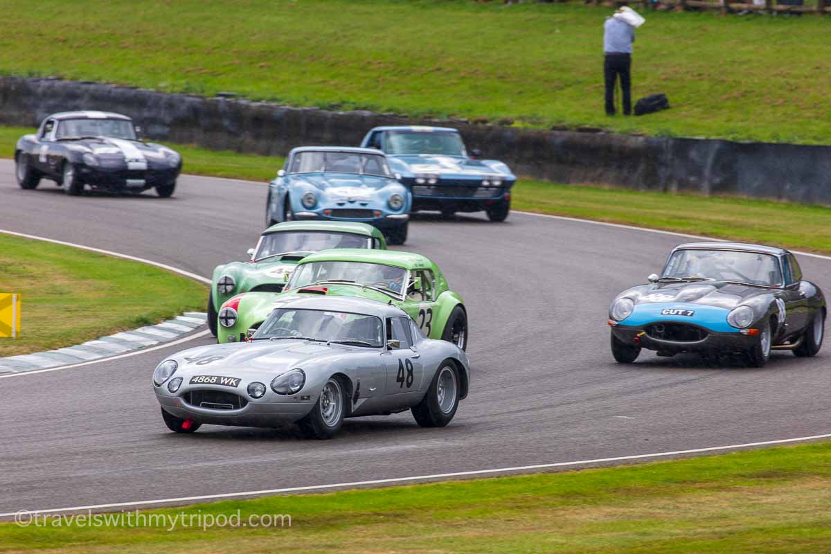 E-Types and Cobras feature in the RAC TT Celebration at Goodwood Revival