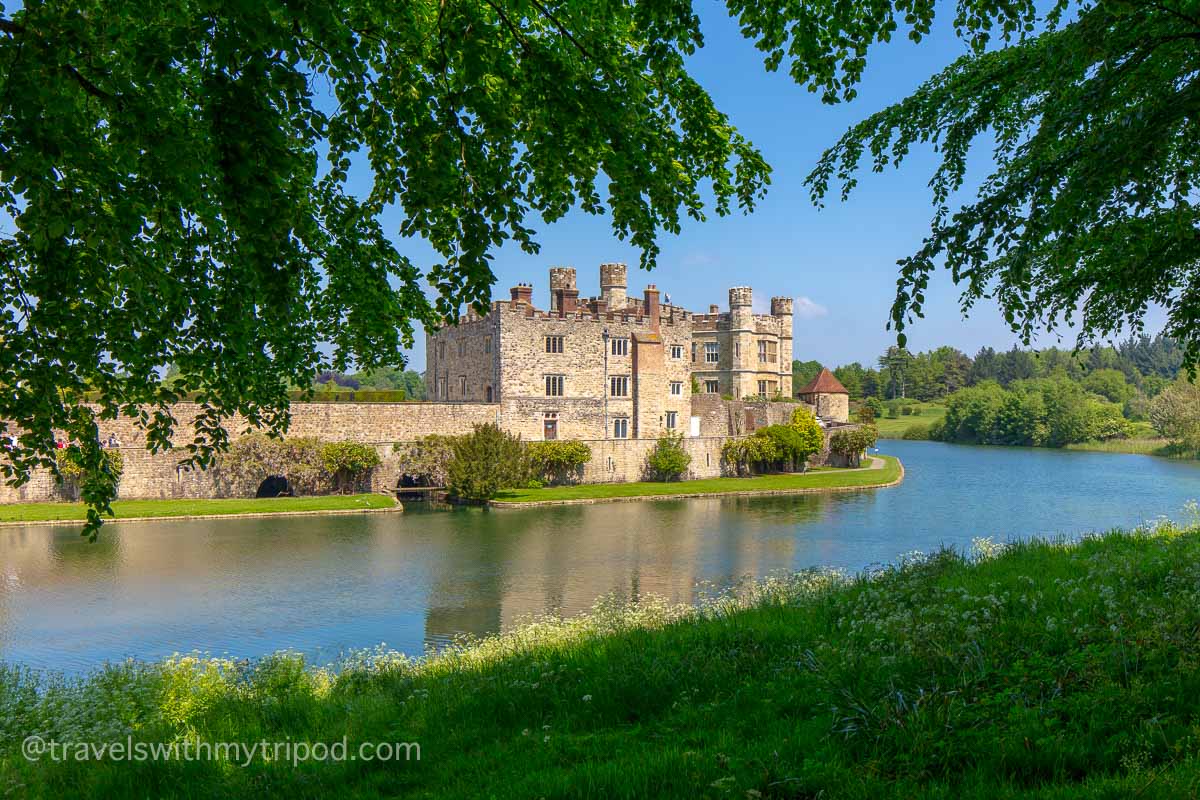 Leeds Castle on a sunny spring day