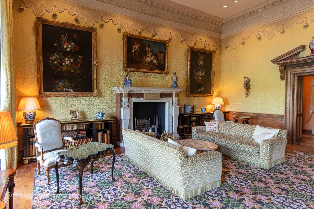 Yellow drawing room at Leeds Castle
