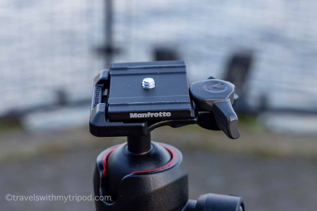 Manfrotto Befree GT XPRO RC2 plate and head