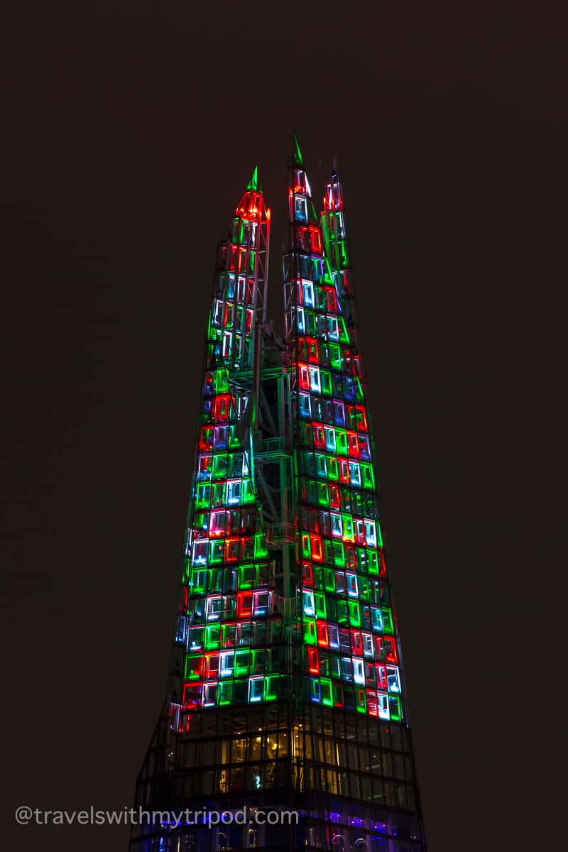 The Shard Christmas Light Display