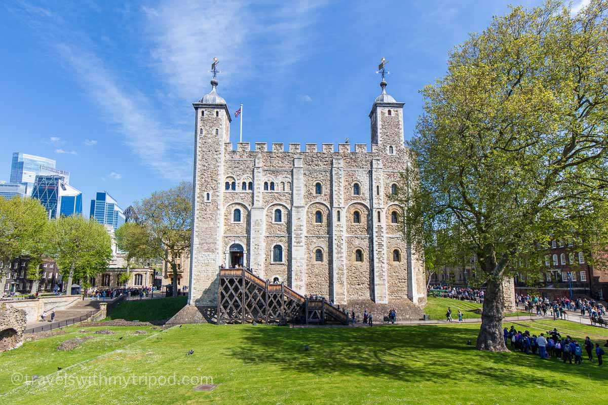 The White Tower viewed from the south battlements
