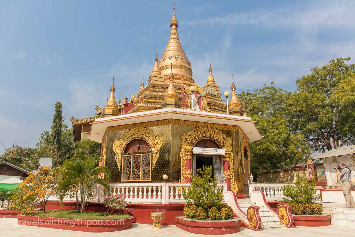 A pagoda at Thetkya Thidar Nunnery in Sagaing, Myanmar