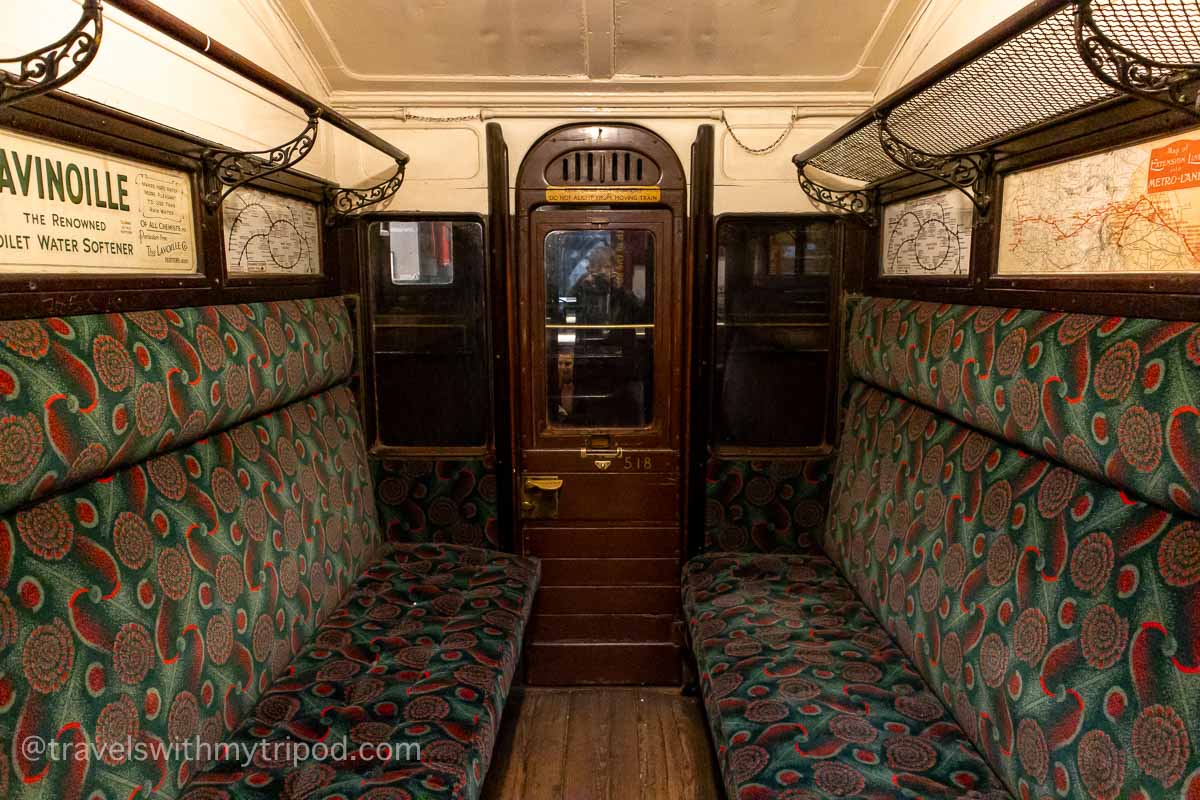 Sit inside a train carriage built in 1900