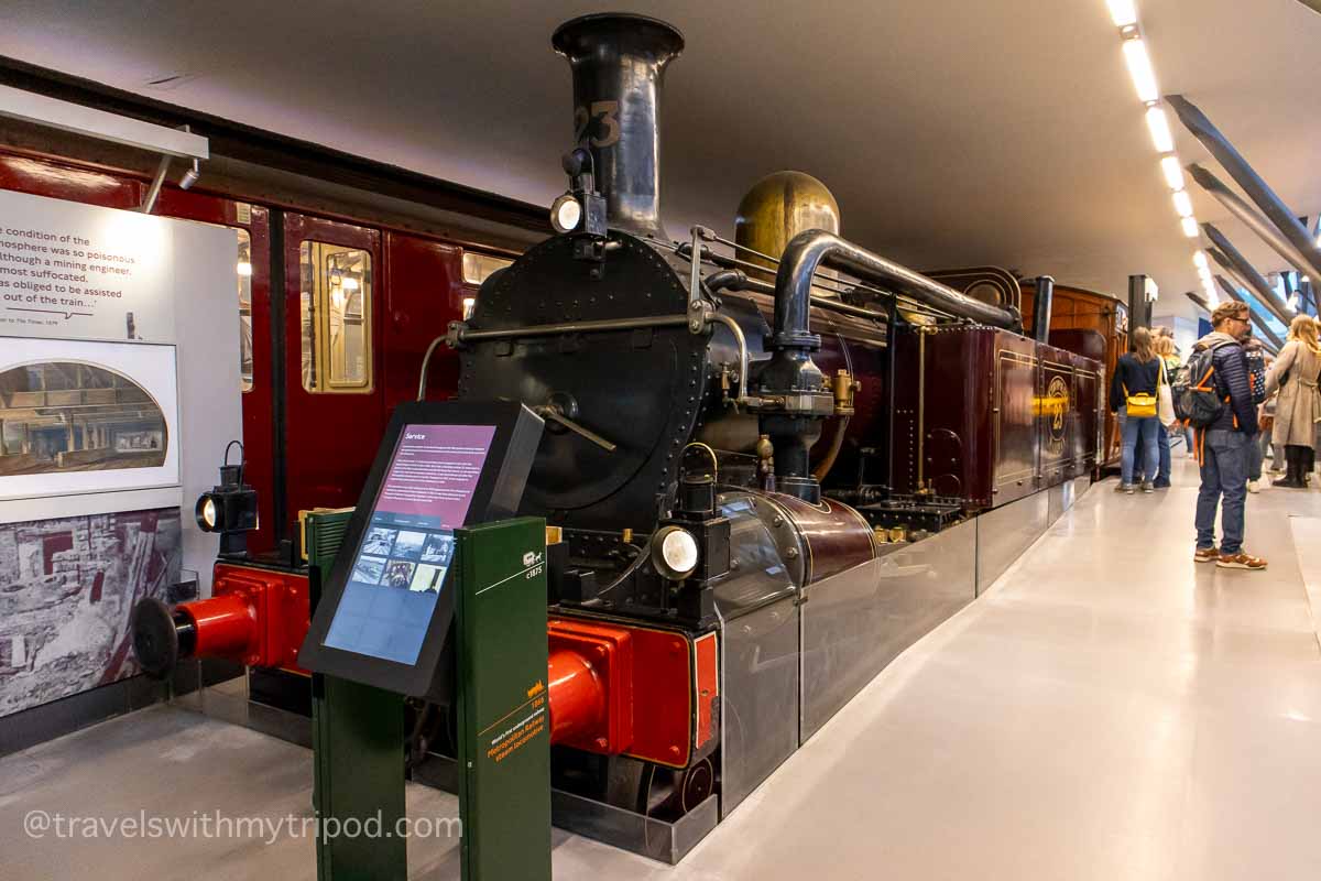 A steam locomotive from the world's first underground railway
